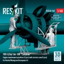 ResKit PBY-5/5A/ OA-10A Catalina Engine maintenance platform (2 pcs) with service crew (5 pcs) for Revell/Monogram/Hasegawa kit (3D Printed)