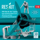 ResKit PBY-5/5A/ OA-10A Catalina Engine maintenance platform (2 pcs) with service crew (5 pcs) for Revell/Monogram/Hasegawa kit (3D Printed)