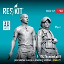 ResKit A-10C Thunderbolt II pilot and airman (in a standing position - scene 1) (2 pcs) (3D Printed)