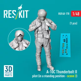   ResKit A-10C Thunderbolt II pilot (in a standing position - scene 2) (1 pcs) (3D Printed)