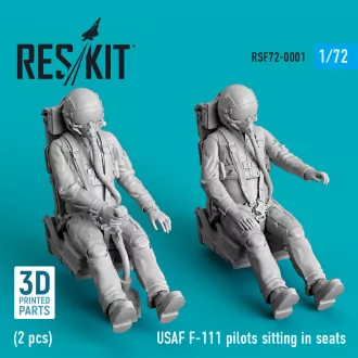   ResKit USAF F-111 pilots sitting in seats (2 pcs) (3D Printed)