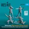 ResKit Yellow jersey (Modern) (Right position from the aircraft) Plane Director, Aircraft Handling Officer, Catapult and Arresting Gear Officers (4 pcs) (3D Printed)