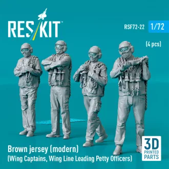   ResKit Brown jersey (modern) (Wing Captains, Wing Line Leading Petty Officers) (4 pcs) (3D Printed)
