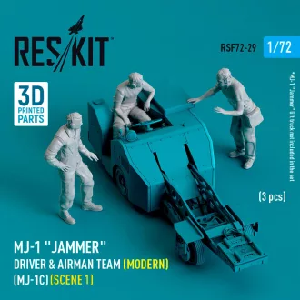   ResKit MJ-1 Jammer Driver & airman team (Modern) (MJ-1C) (scene 1) (3 pcs) (3D Printed)