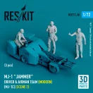 ResKit MJ-1 Jammer Driver & airman team (Modern) (MJ-1C) (scene 2) (3 pcs) (3D Printed)