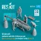 ResKit US Aircraft mechanics with SUU-23 20mm gun pod (open & close gun bay) on transport trolley (scene 1) (3 pcs) (3D Printed)