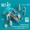 ResKit British Aircraft mechanics with SUU-23 20mm gun pod (open & close gun bay) on transport trolley (scene 1) (3 pcs) (3D Printed)