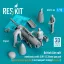 ResKit British Aircraft mechanics with SUU-23 20mm gun pod (open & close gun bay) on transport trolley (scene 1) (3 pcs) (3D Printed)