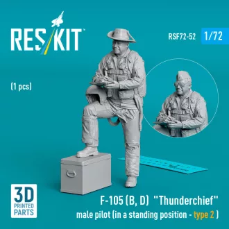   ResKit F-105 (D,F,G) Thunderchief male pilot (in a standing position - type 2) (1 pcs) (3D Printed)