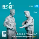 ResKit F-105 (F, G) Thunderchief male pilots (in a standing position - type 1 ) (2 pcs) (3D Printed)