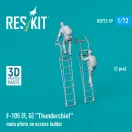 ResKit F-105 (F, G) Thunderchief male pilots on access ladder (2 pcs) (3D Printed)