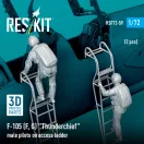 ResKit F-105 (F, G) Thunderchief male pilots on access ladder (2 pcs) (3D Printed)