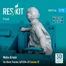 ResKit Male driver for Deck Tractor A/S32A-49 (scene 2) (1 pcs) (3D Printed)
