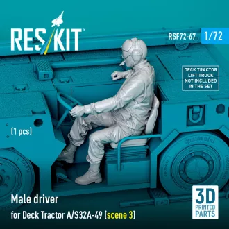   ResKit Male driver for Deck Tractor A/S32A-49 (scene 3) (1 pcs) (3D Printed)