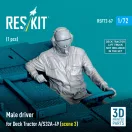 ResKit Male driver for Deck Tractor A/S32A-49 (scene 3) (1 pcs) (3D Printed)