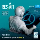 ResKit Male driver for Deck Tractor A/S32A-49 (scene 3) (1 pcs) (3D Printed)