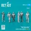 ResKit One busy day carrier crew on deck (scene 1) (6 pcs) (3D Printed)