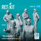ResKit One busy day carrier crew on deck (scene 1) (6 pcs) (3D Printed)