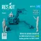 ResKit Driver & airmen (modern) (3 pcs) (MHU-83 D/E lift truck UPPER loading position for RSK72-0009) (3D Printed)