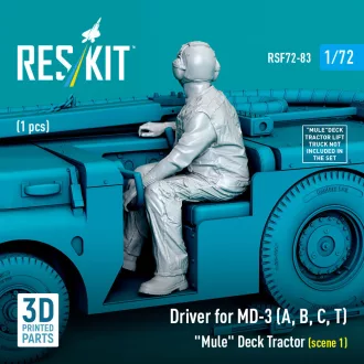  ResKit Driver for MD-3 (A, B, C, T) Mule Deck Tractor (scene 1) (1 pcs) (3D Printed)