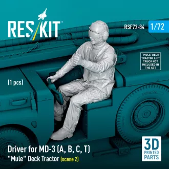   ResKit Driver for MD-3 (A, B, C, T) Mule Deck Tractor (scene 2) (1 pcs) (3D Printed)