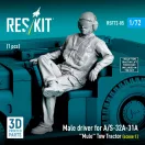 ResKit Male driver for A/S-32A-31A Mule Tow Tractor (scene 1) (1 pcs) (3D Printed)