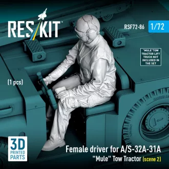   ResKit Female driver for A/S-32A-31A Mule Tow Tractor (scene 2) (1 pcs) (3D Printed)