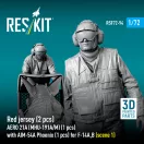 ResKit Red jersey (2 pcs) AERO 21A (MHU-191A/M) (1 pcs) with AIM-54A Phoenix (1 pcs) for F-14A,B (scene 1) (3D Printed)