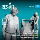 ResKit Red jerseys (2 pcs), AERO 21A (MHU-191A/M) with AIM-54C Phoenix for F-14B/D (scene 1) (US Navy Carrier Deck Crew) (3D Printed)