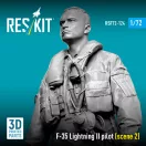 ResKit F-35 Lightning II pilot (scene 2) (3D Printed)