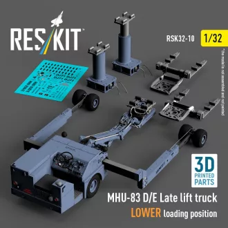   ResKit MHU-83 D/E Late lift truck LOWER loading position (3D Printed model kit)