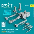 ResKit MHU-83 D/E Late lift truck LOWER loading position (3D Printed model kit)