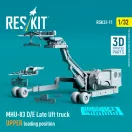 ResKit MHU-83 D/E Late lift truck UPPER loading position (3D Printed model kit)