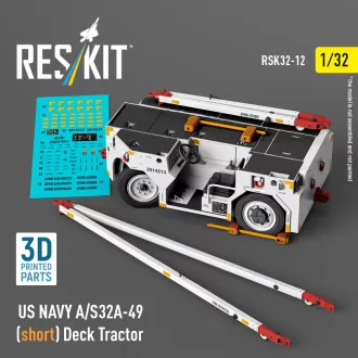   ResKit US NAVY A/S32A-49 (short) Deck Tractor (3D Printed model kit)