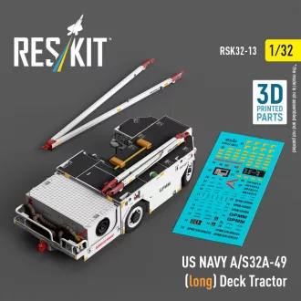   ResKit US NAVY A/S32A-49 (long) Deck Tractor (3D Printed model kit)