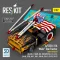 ResKit A/S32A-31A Mule Tow Tractor (short version) (AV-8B, F-14B/D, F/A-18C/D/E/F/G, C-2, E-2?, EA-6B, S-3B, AH-1, UH-1, UH-60, CH-47, CH-53, SH-3) (3D Printed model kit)
