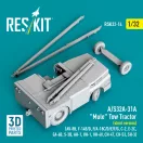 ResKit A/S32A-31A Mule Tow Tractor (short version) (AV-8B, F-14B/D, F/A-18C/D/E/F/G, C-2, E-2?, EA-6B, S-3B, AH-1, UH-1, UH-60, CH-47, CH-53, SH-3) (3D Printed model kit)