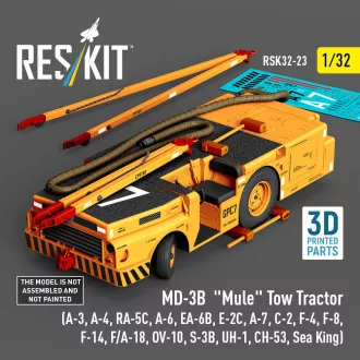   ResKit MD-3B Mule Tow Tractor (A-3, A-4, RA-5C, A-6, EA-6B, E-2C, A-7, C-2, F-4, F-8, F-14, F/A-18, OV-10, S-3B, UH-1, CH-53, Sea King) (3D Printed model kit)