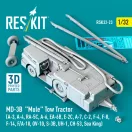 ResKit MD-3B Mule Tow Tractor (A-3, A-4, RA-5C, A-6, EA-6B, E-2C, A-7, C-2, F-4, F-8, F-14, F/A-18, OV-10, S-3B, UH-1, CH-53, Sea King) (3D Printed model kit)
