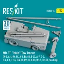 ResKit MD-3T Mule Tow Tractor (A-3, A-4, RA-5C, A-6, EA-6B, E-2C, A-7, C-2, F-4, F-8, F-14, F/A-18, OV-10, S-3B, UH-1, CH-53, Sea King) (3D Printed model kit)