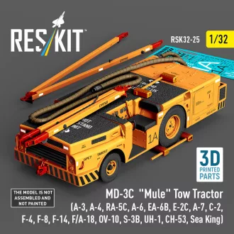   ResKit MD-3? Mule Tow Tractor (A-3, A-4, RA-5C, A-6, EA-6B, E-2C, A-7, C-2, F-4, F-8, F-14, F/A-18, OV-10, S-3B, UH-1, CH-53, Sea King) (3D Printed model kit)