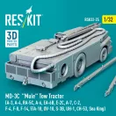 ResKit MD-3? Mule Tow Tractor (A-3, A-4, RA-5C, A-6, EA-6B, E-2C, A-7, C-2, F-4, F-8, F-14, F/A-18, OV-10, S-3B, UH-1, CH-53, Sea King) (3D Printed model kit)