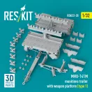 ResKit MHU-141M munitions trailer with weapon platform (type 1) (3D Printed model kit)