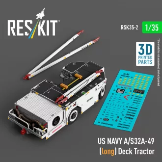   ResKit US NAVY A/S32A-49 (long) Deck Tractor (3D Printed model kit)