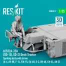 ResKit A/S32A-32A (SD-1D, SD-2) Deck Tractor Spotting dolly with driver (UH-60, CH-53, SH-3) (3D Printed model kit)