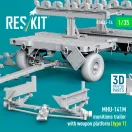 ResKit MHU-141M munitions trailer with weapon platform (type 1) (3D Printed model kit)