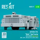 ResKit A/S32A-31A Mule Tow Tractor MSU-200 NAV (long version) (AH-1, UH-1, UH-60, CH-47, CH-53, SH-3) (3D Printed model kit)