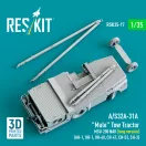 ResKit A/S32A-31A Mule Tow Tractor MSU-200 NAV (long version) (AH-1, UH-1, UH-60, CH-47, CH-53, SH-3) (3D Printed model kit)