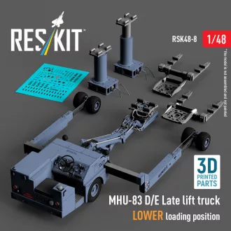   ResKit MHU-83 D/E Late lift truck LOWER loading position (3D Printed model kit)