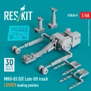 ResKit MHU-83 D/E Late lift truck LOWER loading position (3D Printed model kit)